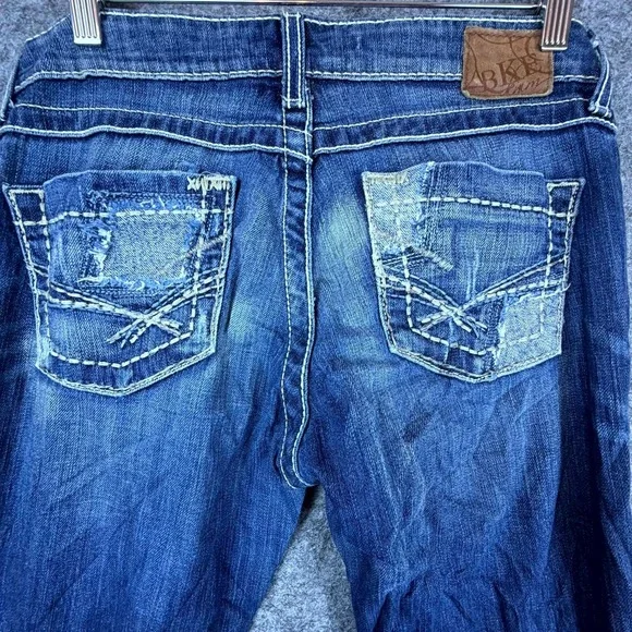 Buckle BKE Sabrina Bootcut Jeans Women 26 Blue Denim Stretch Y2K Contrast Stitch - Picture 11 of 11